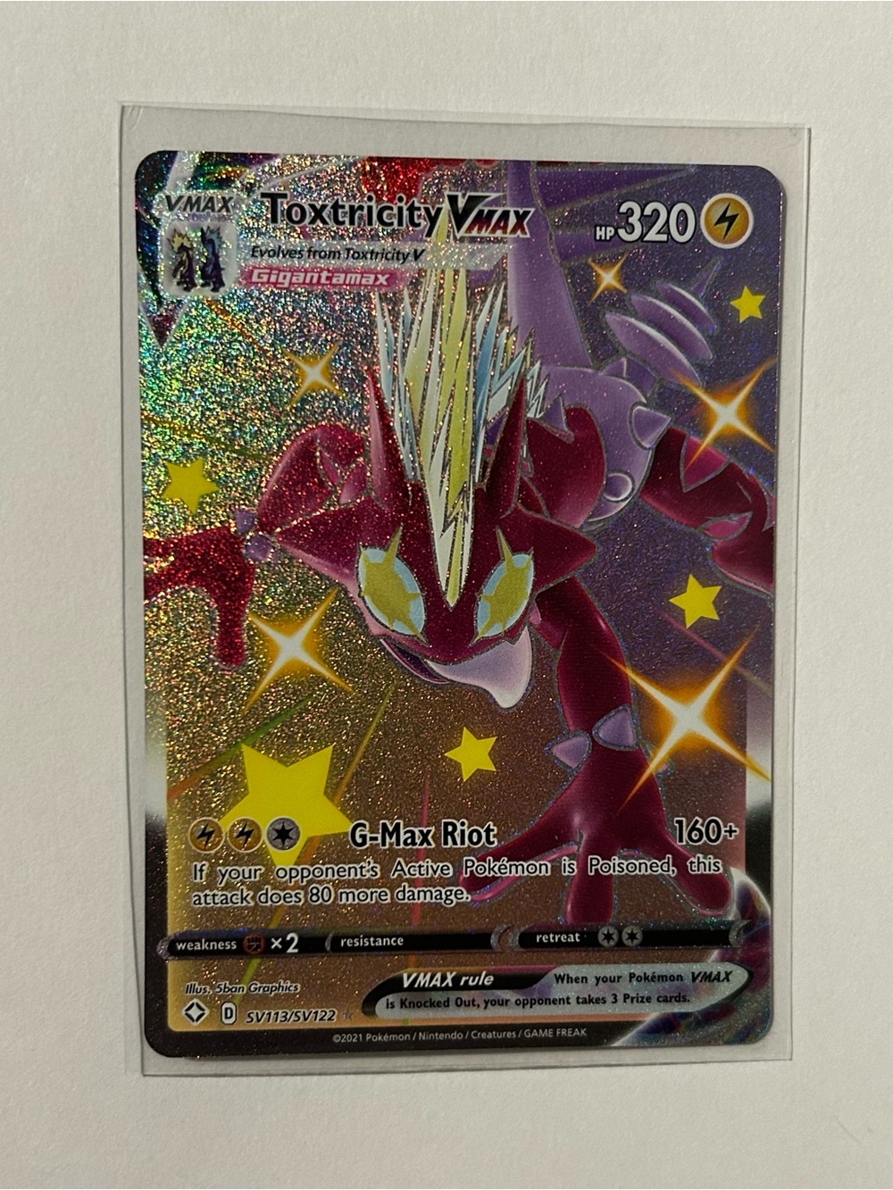 Shiny Toxtricity VMAX card